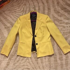 Vintage Evan Picone Vibrant Yellow-Green Blazer